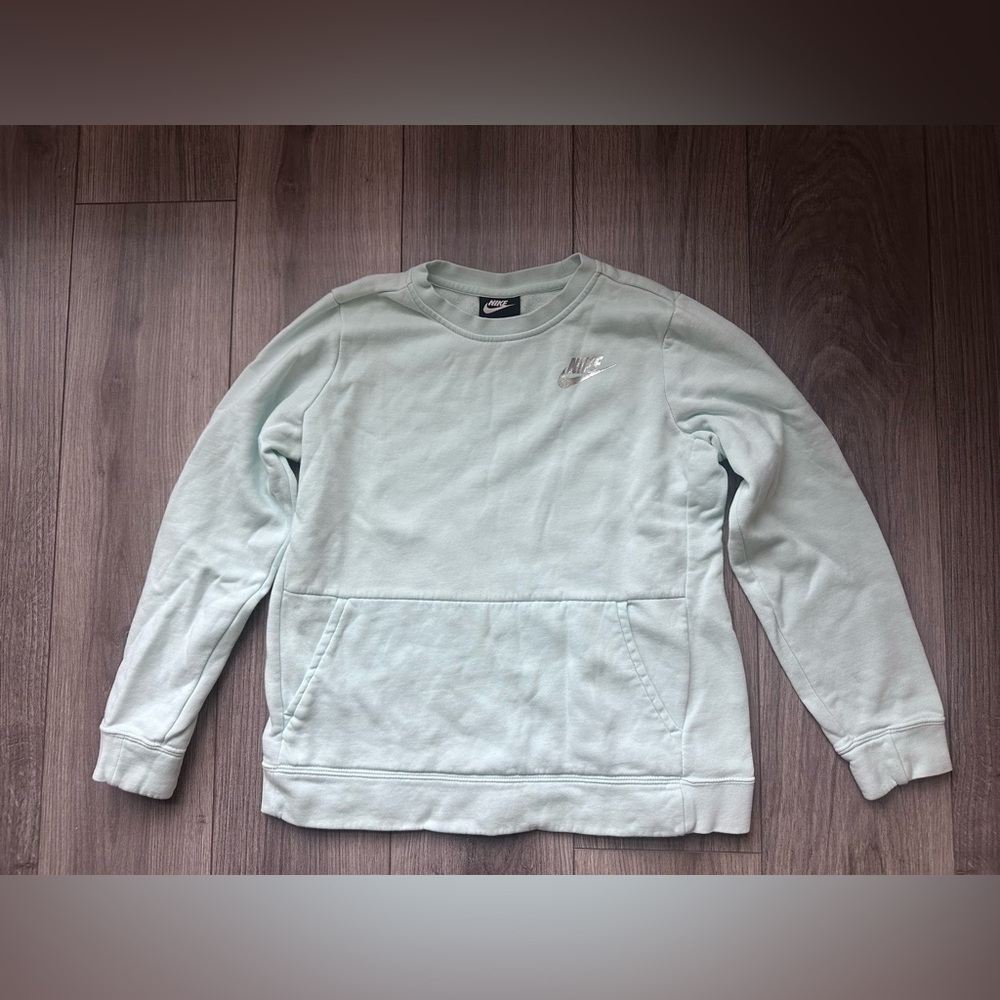 Nike light teal/blue Pullover sweatshirt